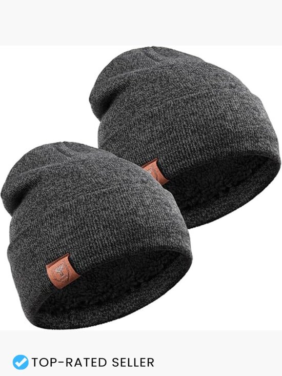 Thermal Polar Fleece Ski Beanie Daily Winter Hat Skull Cap Stretchy Unisex Warm main image 7